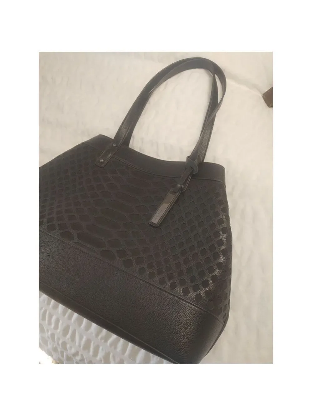 Joe's Jeans large tote Black shoulder bag purse Perfect Condition 17